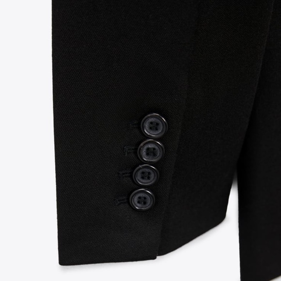 NWT Zara Straight Cut Buttoned Blazer - Picture 8 of 9